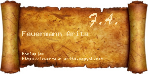 Feuermann Arita névjegykártya